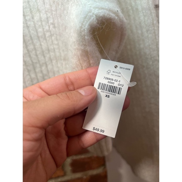 NWT Old Navy Gap Cropped Shaker-Stitch Turtleneck Sweater XS - Picture 5 of 8